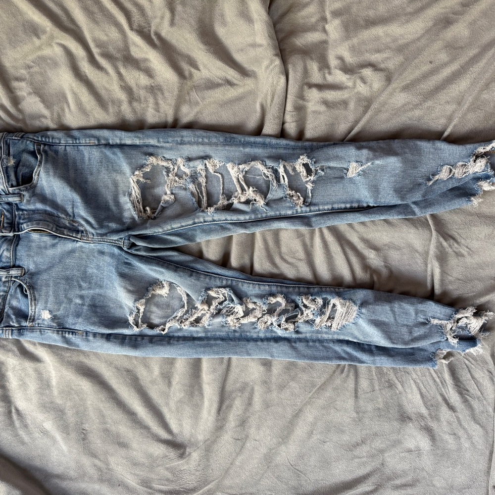 Hollister Light Blue High-Rise Jeans